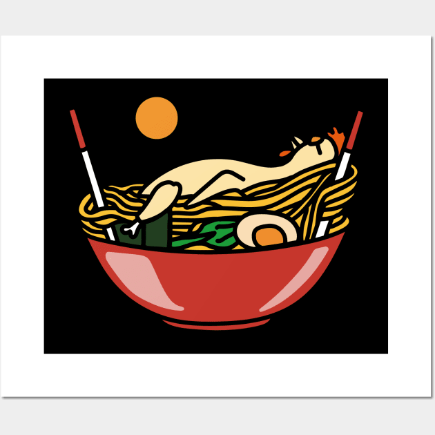 Chicken Noodle Soup Wall Art by kalemstudio